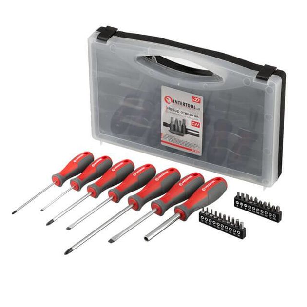 Набор отверток с насадками 27 ед INTERTOOL VT-3351, фото , изображение 2 | SNABZHENIE.com.ua Набор отверток с насадками 27 ед INTERTOOL VT-3351, фото , изображение 2 | SNABZHENIE.com.ua