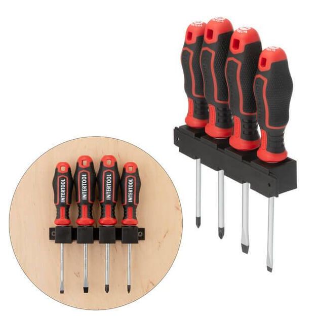 Набор отверток 4 шт. STORM INTERTOOL VT-3434, SL/PH 100 мм, фото , изображение 4 | SNABZHENIE.com.ua Набор отверток 4 шт. STORM INTERTOOL VT-3434, SL/PH 100 мм, фото , изображение 4 | SNABZHENIE.com.ua