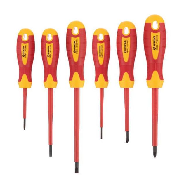 Набор изолированных отверток 6 ед VDE, STORM INTERTOOL VT-3606, фото , изображение 2 | SNABZHENIE.com.ua