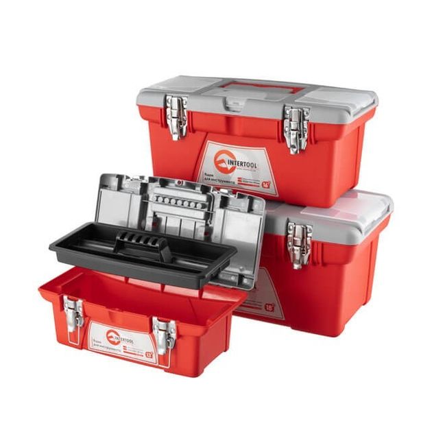 Комплект ящиков для инструмента с замком, 3 шт, INTERTOOL BX-0503, фото , изображение 8 | SNABZHENIE.com.ua Комплект ящиков для инструмента с замком, 3 шт, INTERTOOL BX-0503, фото , изображение 8 | SNABZHENIE.com.ua