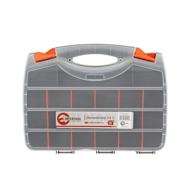 Органайзер пластиковий 15, 2 в 1, 380x290x80 мм INTERTOOL BX-4005, фото , зображення 5 | SNABZHENIE.com.ua Органайзер пластиковий 15, 2 в 1, 380x290x80 мм INTERTOOL BX-4005, фото , зображення 5 | SNABZHENIE.com.ua