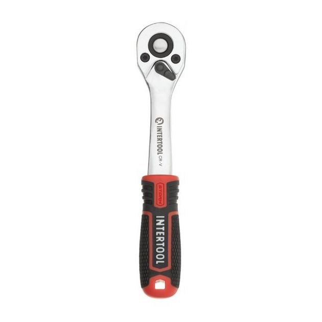 Рукоятка с храповым механизмом на 72 зуба 1/4", Cr-V STORM INTERTOOL ET-8001, фото , зображення 2 | SNABZHENIE.com.ua Рукоятка с храповым механизмом на 72 зуба 1/4", Cr-V STORM INTERTOOL ET-8001, фото , зображення 2 | SNABZHENIE.com.ua