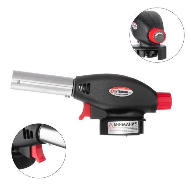 Горелка газова INTERTOOL GB-0020, фото , зображення 2 | SNABZHENIE.com.ua Горелка газова INTERTOOL GB-0020, фото , зображення 2 | SNABZHENIE.com.ua