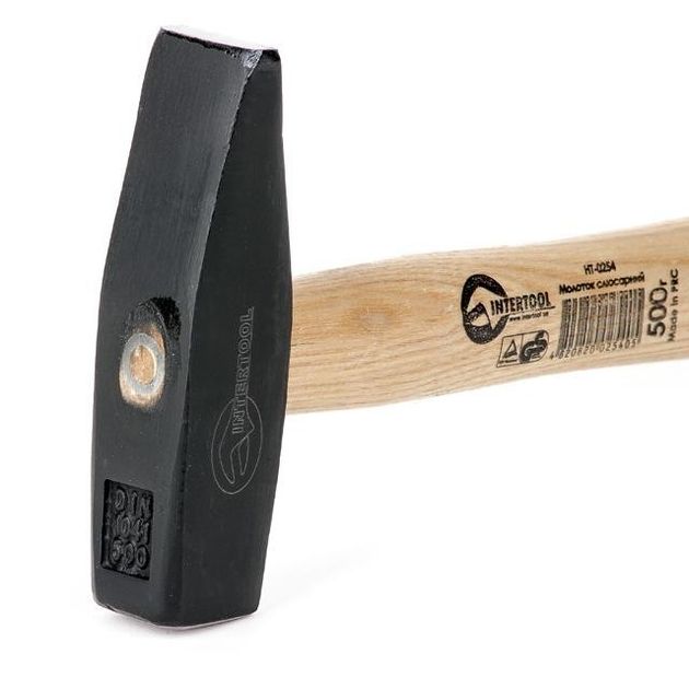 Молоток слесарний 500 г, ручка ясень. INTERTOOL HT-0254, фото , зображення 5 | SNABZHENIE.com.ua Молоток слесарний 500 г, ручка ясень. INTERTOOL HT-0254, фото , зображення 5 | SNABZHENIE.com.ua