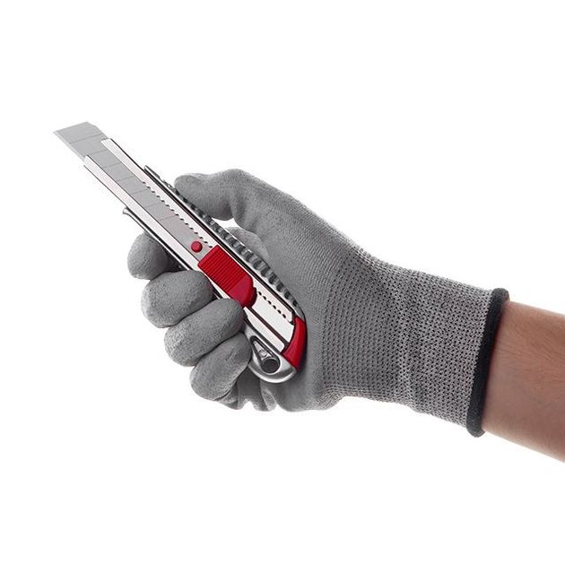 Нож сегментный 18мм с металлической направляющей INTERTOOL HT-0504, фото , изображение 7 | SNABZHENIE.com.ua Нож сегментный 18мм с металлической направляющей INTERTOOL HT-0504, фото , изображение 7 | SNABZHENIE.com.ua