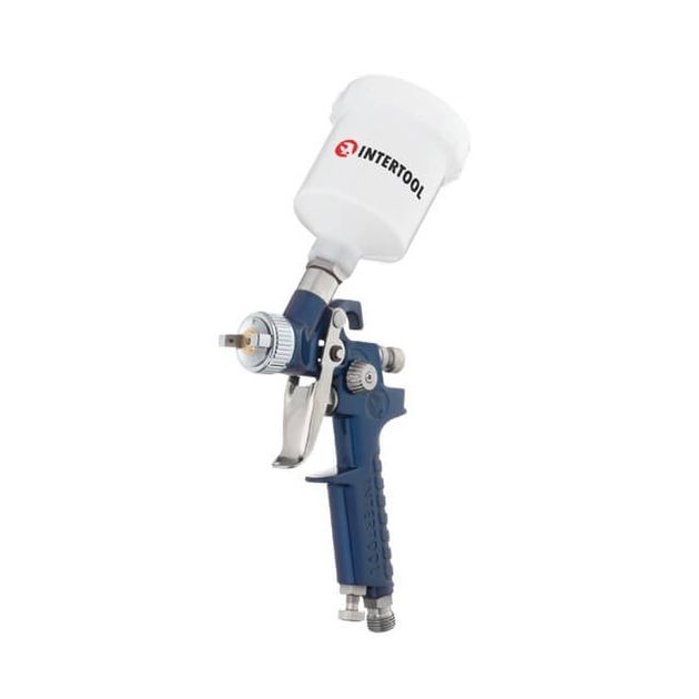 Краскопульт пневматический HVLP MINI, 1.0мм, 125мл, 3бар INTERTOOL, фото  | SNABZHENIE.com.ua