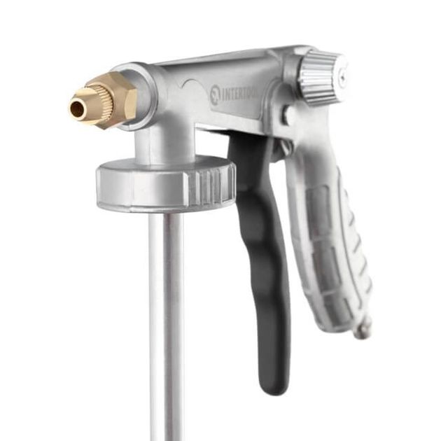 Пневматический пистолет для гравитекса с гибкой насадкой INTERTOOL PT-0703, фото , изображение 2 | SNABZHENIE.com.ua