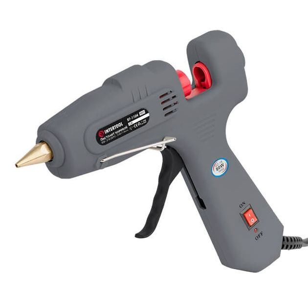 Клеевой пистолет INTERTOOL RT-1104, 80 Вт, 230 В, 10.8-11.5 мм, фото , изображение 2 | SNABZHENIE.com.ua Клеевой пистолет INTERTOOL RT-1104, 80 Вт, 230 В, 10.8-11.5 мм, фото , изображение 2 | SNABZHENIE.com.ua
