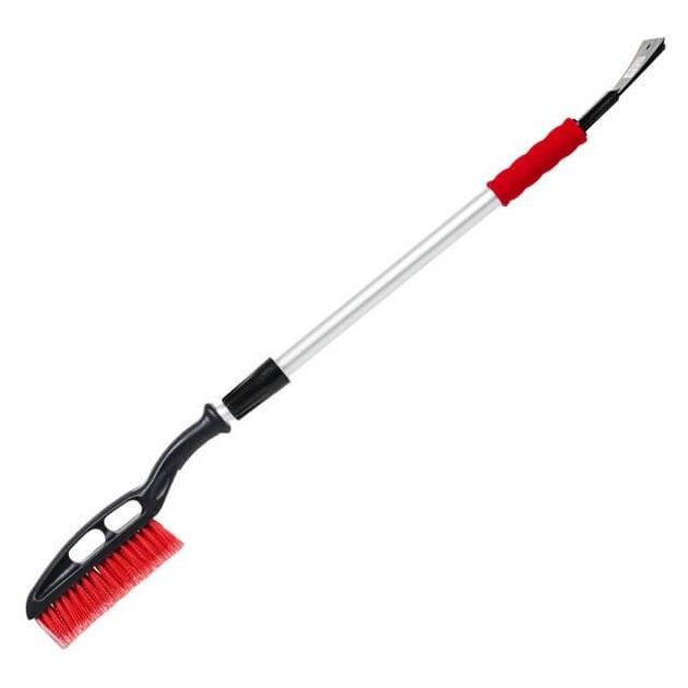Телескопическая щетка со скребком INTERTOOL AT-0119 99-139 см, фото  | SNABZHENIE.com.ua