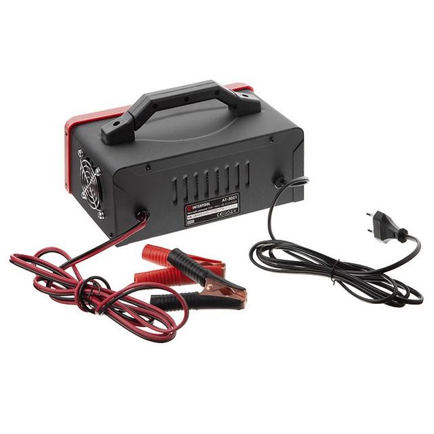 Зарядное устройство INTERTOOL AT-3021 12 В, 5/10/15/20 А, 230 В, реанимация, фото , изображение 2 | SNABZHENIE.com.ua