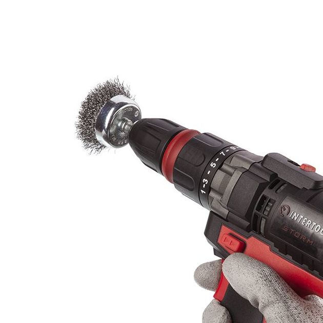 Щетки проволочные для дрели 3 шт. INTERTOOL BT-0300, фото , изображение 6 | SNABZHENIE.com.ua Щетки проволочные для дрели 3 шт. INTERTOOL BT-0300, фото , изображение 6 | SNABZHENIE.com.ua