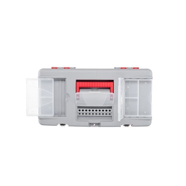 Ящик для инструментов с металлическими замками, 16" 415*210*190 мм INTERTOOL BX-0516, фото , зображення 4 | SNABZHENIE.com.ua