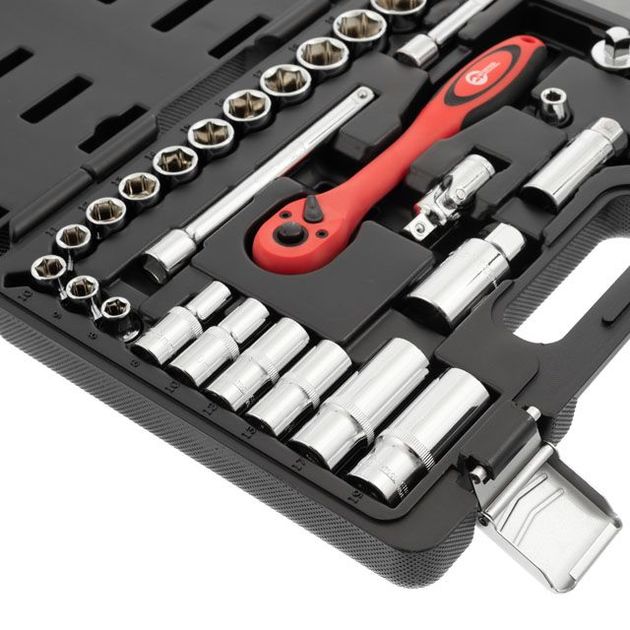 Набор инструментов 39 ед. 3/8 Cr-V INTERTOOL ET-6039, фото , изображение 7 | SNABZHENIE.com.ua Набор инструментов 39 ед. 3/8 Cr-V INTERTOOL ET-6039, фото , изображение 7 | SNABZHENIE.com.ua