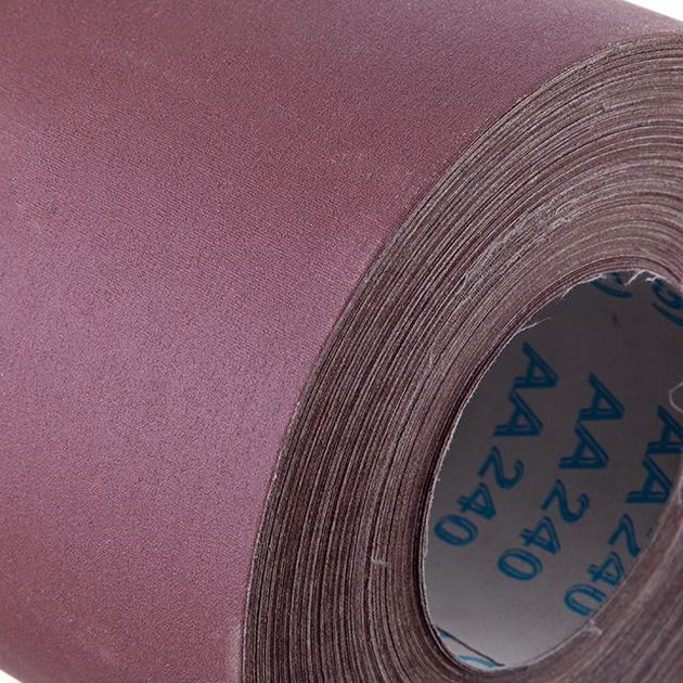 Шлифовальная шкурка К240 на тканевой основе 20см x 50м INTERTOOL, фото , изображение 3 | SNABZHENIE.com.ua Шлифовальная шкурка К240 на тканевой основе 20см x 50м INTERTOOL, фото , изображение 3 | SNABZHENIE.com.ua