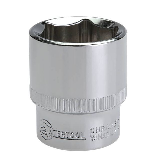 Головка шестигранная 1/2" 28x38мм Cr-V INTERTOOL ET-0028, фото , изображение 2 | SNABZHENIE.com.ua Головка шестигранная 1/2" 28x38мм Cr-V INTERTOOL ET-0028, фото , изображение 2 | SNABZHENIE.com.ua