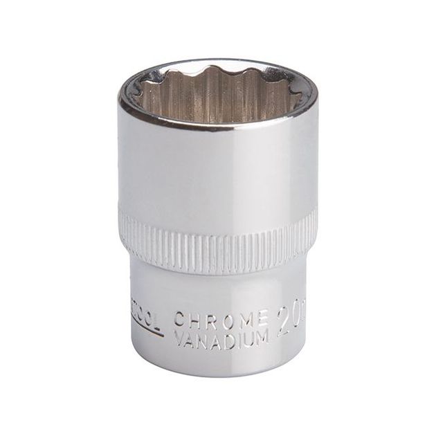 Головка 12-гранная 1/2" 20 мм INTERTOOL ET-0220, фото , изображение 2 | SNABZHENIE.com.ua Головка 12-гранная 1/2" 20 мм INTERTOOL ET-0220, фото , изображение 2 | SNABZHENIE.com.ua