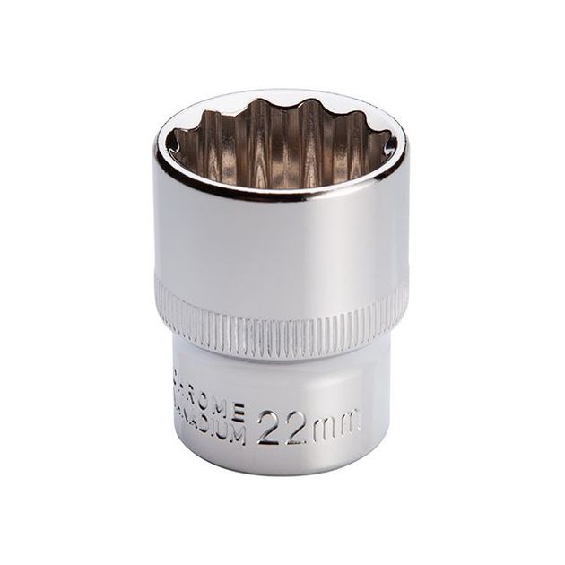 Головка двенадцатигранная 1/2" 22 мм INTERTOOL ET-0222, фото , изображение 2 | SNABZHENIE.com.ua Головка двенадцатигранная 1/2" 22 мм INTERTOOL ET-0222, фото , изображение 2 | SNABZHENIE.com.ua