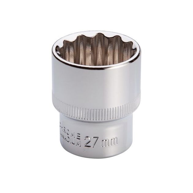 Головка 1/2" 27 мм двенадцатигранная INTERTOOL ET-0227, фото  | SNABZHENIE.com.ua