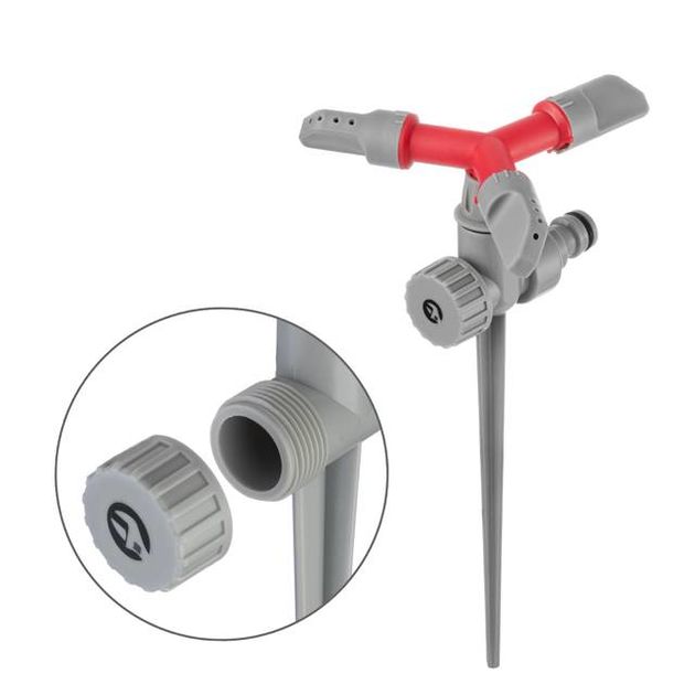 Круговой дождеватель с вращающейся головкой INTERTOOL GE-0055, фото , изображение 2 | SNABZHENIE.com.ua Круговой дождеватель с вращающейся головкой INTERTOOL GE-0055, фото , изображение 2 | SNABZHENIE.com.ua