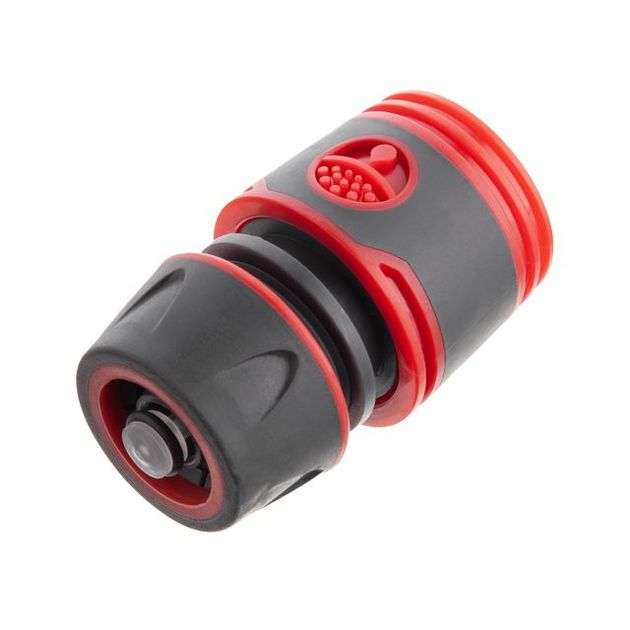 Коннектор с аквастопом 1/2" для шланга INTERTOOL GE-1119, фото  | SNABZHENIE.com.ua