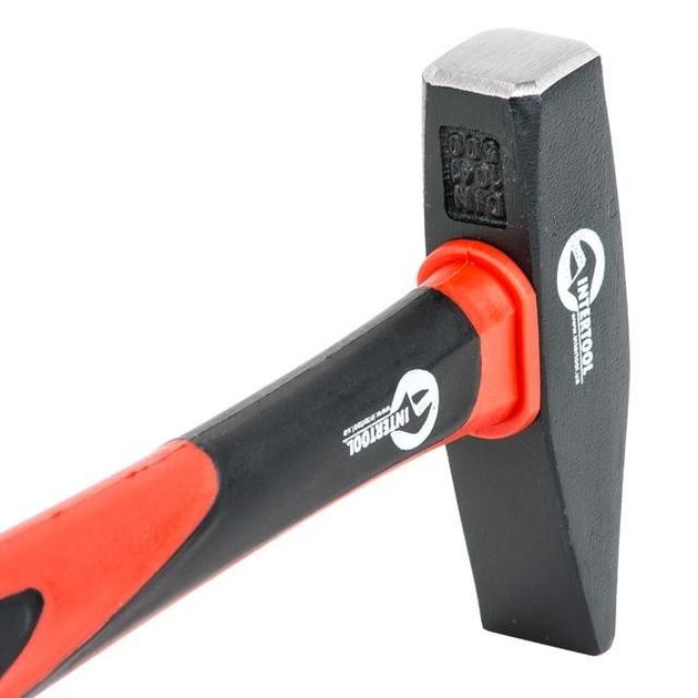 Молоток 500 г, ручка з фібрагласу INTERTOOL HT-0205, фото , зображення 10 | SNABZHENIE.com.ua Молоток 500 г, ручка з фібрагласу INTERTOOL HT-0205, фото , зображення 10 | SNABZHENIE.com.ua