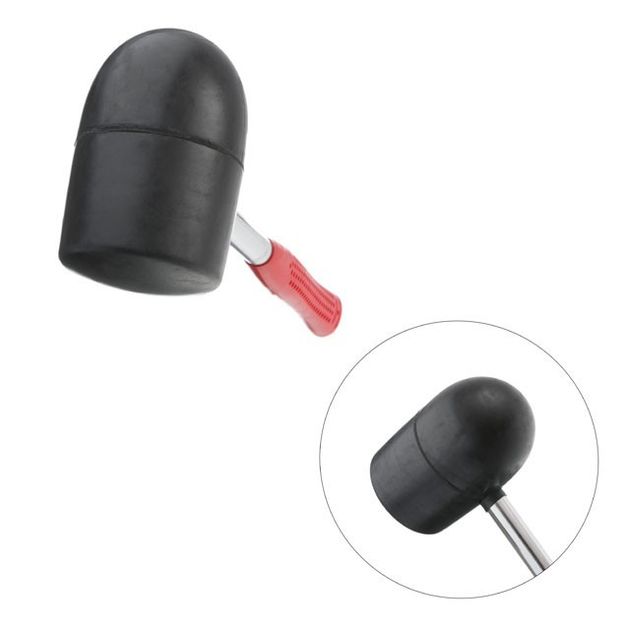 Киянка резиновая 1250г, 90 мм, черная, металл, INTERTOOL HT-0228, фото , изображение 4 | SNABZHENIE.com.ua Киянка резиновая 1250г, 90 мм, черная, металл, INTERTOOL HT-0228, фото , изображение 4 | SNABZHENIE.com.ua