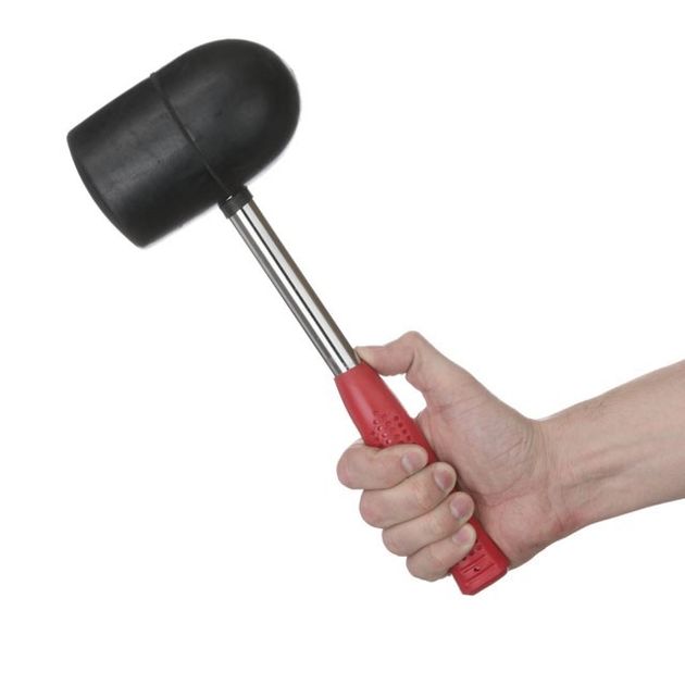 Киянка резиновая 1250г, 90 мм, черная, металл, INTERTOOL HT-0228, фото , изображение 5 | SNABZHENIE.com.ua Киянка резиновая 1250г, 90 мм, черная, металл, INTERTOOL HT-0228, фото , изображение 5 | SNABZHENIE.com.ua
