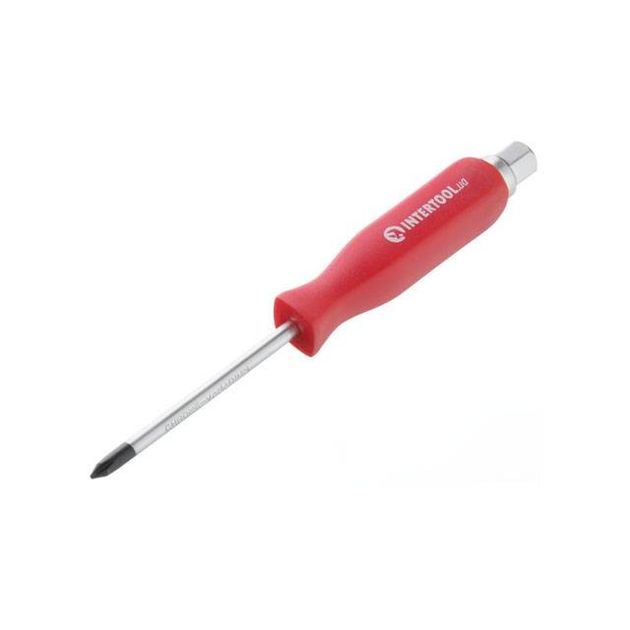 Ударная отвертка PH1x75 мм, Cr-V INTERTOOL HT-0486, фото  | SNABZHENIE.com.ua