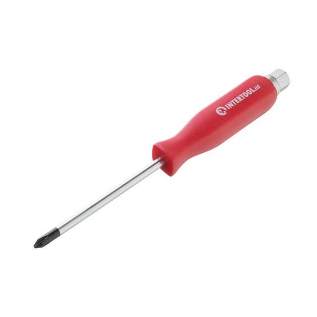 Ударная отвертка PH2x100 мм, Cr-V INTERTOOL HT-0487, фото  | SNABZHENIE.com.ua