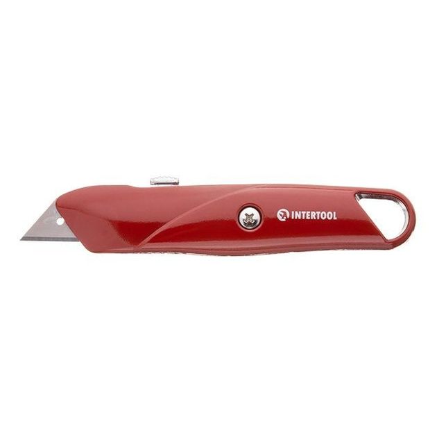 Нож трапециевидный 60*19мм с выдвижным лезвием INTERTOOL HT-0505, фото , изображение 6 | SNABZHENIE.com.ua Нож трапециевидный 60*19мм с выдвижным лезвием INTERTOOL HT-0505, фото , изображение 6 | SNABZHENIE.com.ua