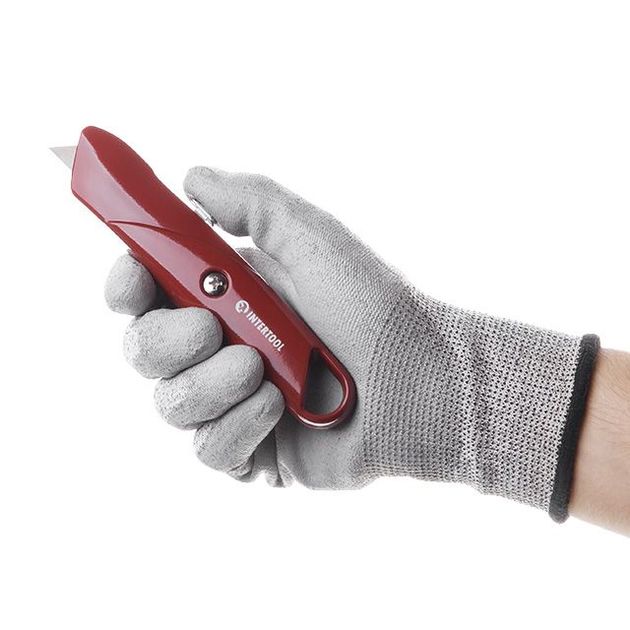 Нож трапециевидный 60*19мм с выдвижным лезвием INTERTOOL HT-0505, фото , изображение 7 | SNABZHENIE.com.ua Нож трапециевидный 60*19мм с выдвижным лезвием INTERTOOL HT-0505, фото , изображение 7 | SNABZHENIE.com.ua