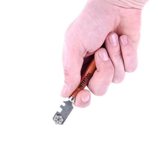 Стеклоріз з 6-ма роликами INTERTOOL HT-0521, фото  | SNABZHENIE.com.ua