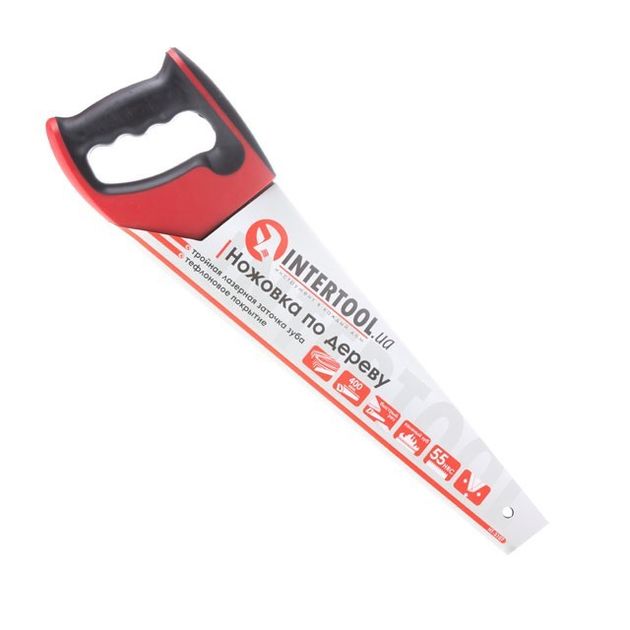 Ножовка по дереву 400 мм с тефлоновым покрытием INTERTOOL HT-3107, фото , изображение 6 | SNABZHENIE.com.ua Ножовка по дереву 400 мм с тефлоновым покрытием INTERTOOL HT-3107, фото , изображение 6 | SNABZHENIE.com.ua