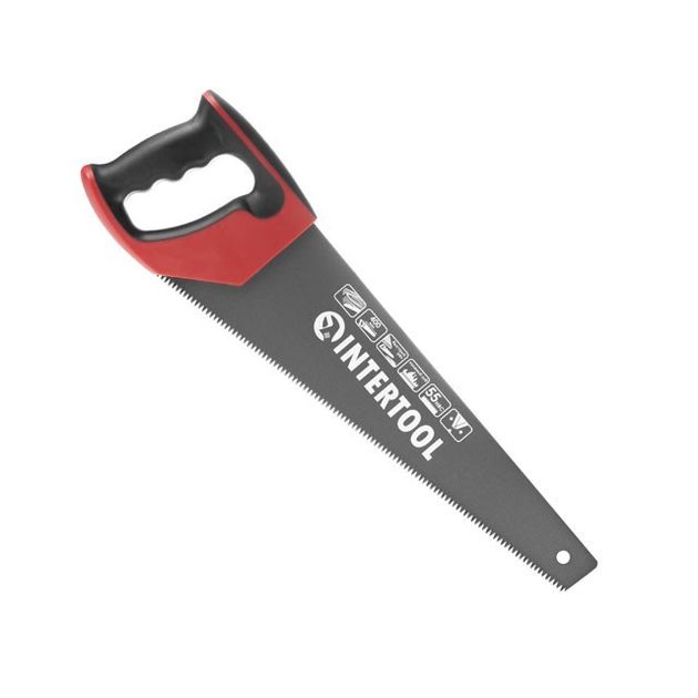 Ножовка по дереву 400 мм с тефлоновым покрытием INTERTOOL HT-3107, фото  | SNABZHENIE.com.ua