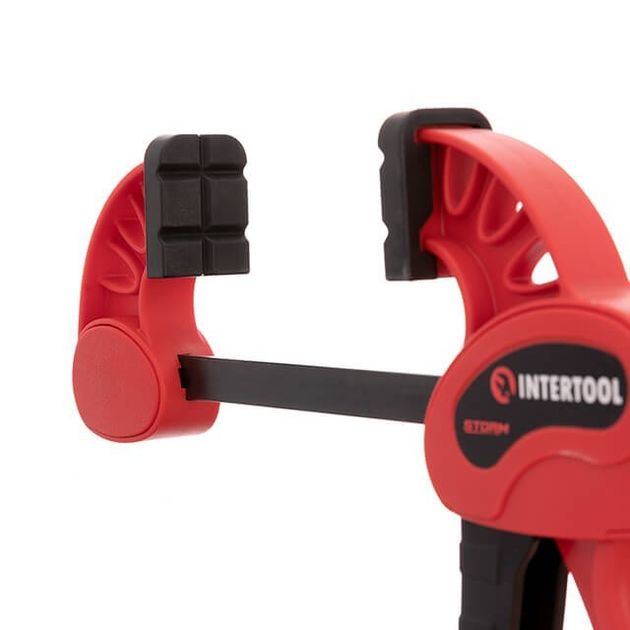 Струбцина автомат 600*75мм, усилие до 135 кг INTERTOOL HT-6160, фото , изображение 4 | SNABZHENIE.com.ua