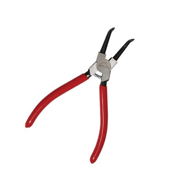 Щипцы изогнутые для снятия стопорных колец 180 мм INTERTOOL HT-7012, фото  | SNABZHENIE.com.ua