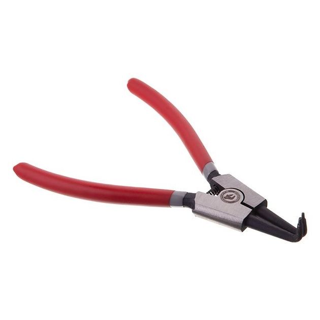 Щипцы для снятия стопорных колец изогнутые 180 мм INTERTOOL HT-7014, фото  | SNABZHENIE.com.ua