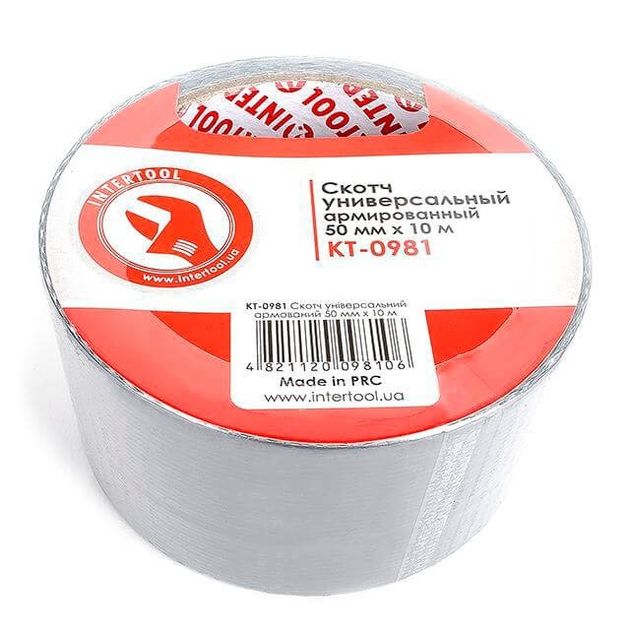 Армированный скотч 50 мм*10 м INTERTOOL KT-0981, фото , изображение 2 | SNABZHENIE.com.ua Армированный скотч 50 мм*10 м INTERTOOL KT-0981, фото , изображение 2 | SNABZHENIE.com.ua