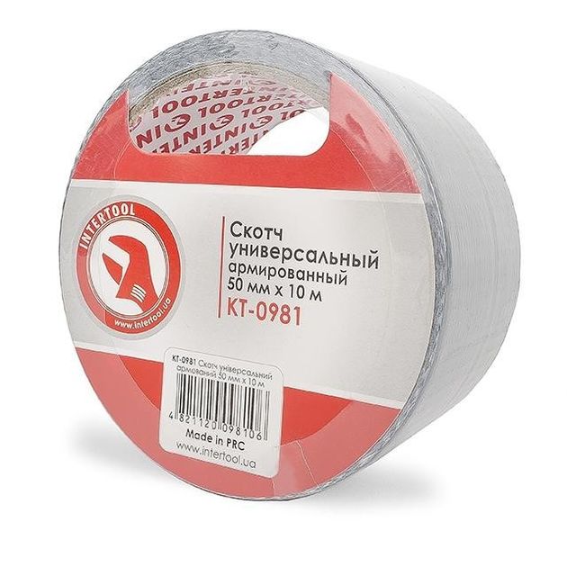 Армированный скотч 50 мм*10 м INTERTOOL KT-0981, фото , изображение 3 | SNABZHENIE.com.ua Армированный скотч 50 мм*10 м INTERTOOL KT-0981, фото , изображение 3 | SNABZHENIE.com.ua