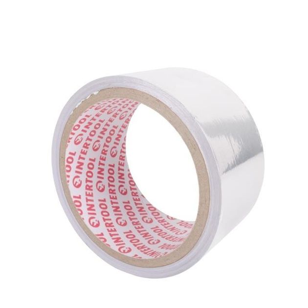 Скотч алюмінієвий термостійкий 50 мм*10 м INTERTOOL KT-0991, фото , зображення 5 | SNABZHENIE.com.ua Скотч алюмінієвий термостійкий 50 мм*10 м INTERTOOL KT-0991, фото , зображення 5 | SNABZHENIE.com.ua