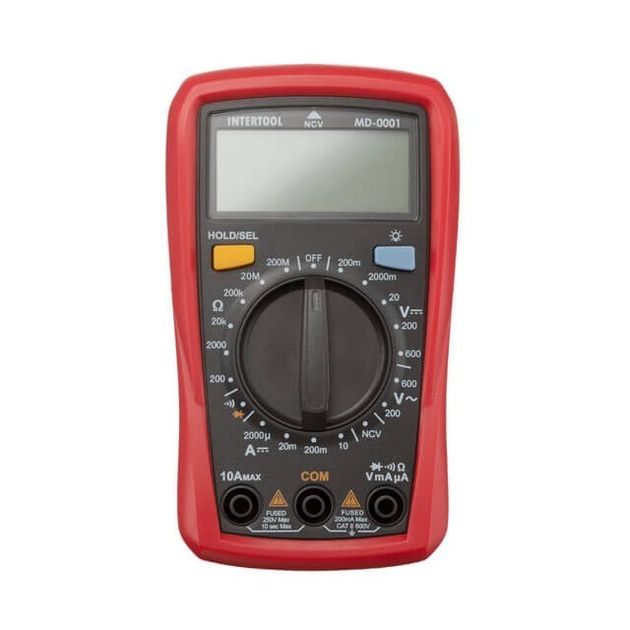 Цифровой мультиметр INTERTOOL MD-0001 CAT II 300 В / CAT I 600 В, фото , изображение 2 | SNABZHENIE.com.ua Цифровой мультиметр INTERTOOL MD-0001 CAT II 300 В / CAT I 600 В, фото , изображение 2 | SNABZHENIE.com.ua