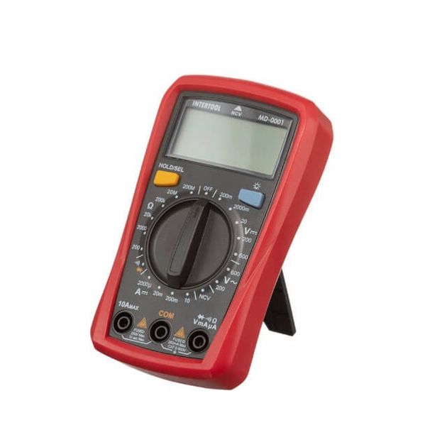 Цифровой мультиметр INTERTOOL MD-0001 CAT II 300 В / CAT I 600 В, фото  | SNABZHENIE.com.ua