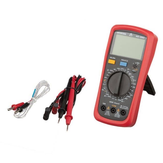 Цифровой мультиметр INTERTOOL MD-0002 CAT III 600 В / CAT II 1000 В, фото , изображение 6 | SNABZHENIE.com.ua