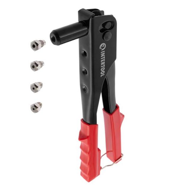 Пістолет заклепочний ручний, діаметр заклепки 3,2; 4; 4,8 мм INTERTOOL RT-0005, фото , зображення 6 | SNABZHENIE.com.ua Пістолет заклепочний ручний, діаметр заклепки 3,2; 4; 4,8 мм INTERTOOL RT-0005, фото , зображення 6 | SNABZHENIE.com.ua