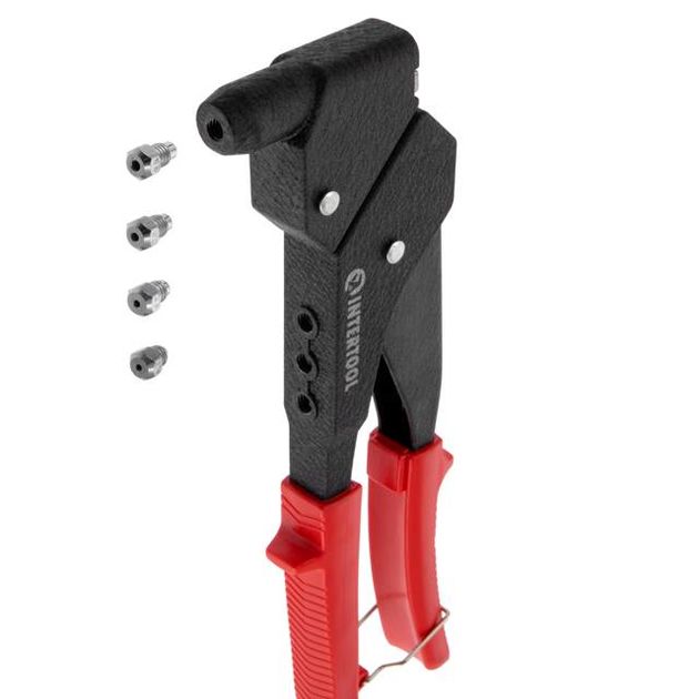 Пістолет заклепочний ручний поворотний на 360°, діаметр заклепки 3,2; 4; 4,8 мм INTERTOOL RT-0009, фото , зображення 6 | SNABZHENIE.com.ua Пістолет заклепочний ручний поворотний на 360°, діаметр заклепки 3,2; 4; 4,8 мм INTERTOOL RT-0009, фото , зображення 6 | SNABZHENIE.com.ua