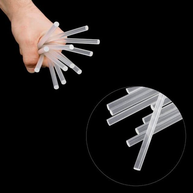 Комплект прозорих клеєвих стержнів 7.4 мм * 200 мм, 12 шт INTERTOOL RT-1030, фото , зображення 4 | SNABZHENIE.com.ua