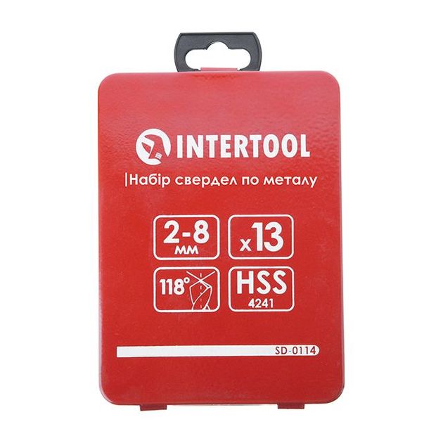 Набор сверл по металлу HSS 13 шт (2.0-8.0) INTERTOOL, фото , изображение 4 | SNABZHENIE.com.ua Набор сверл по металлу HSS 13 шт (2.0-8.0) INTERTOOL, фото , изображение 4 | SNABZHENIE.com.ua