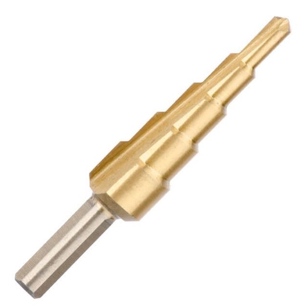 Сверло ступенчатое по металлу 4-12 мм INTERTOOL SD-5812, фото , изображение 2 | SNABZHENIE.com.ua Сверло ступенчатое по металлу 4-12 мм INTERTOOL SD-5812, фото , изображение 2 | SNABZHENIE.com.ua