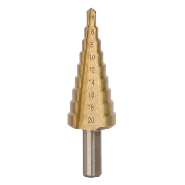 Свердло ступеневе по металу 4-20 мм INTERTOOL SD-5820, фото  | SNABZHENIE.com.ua