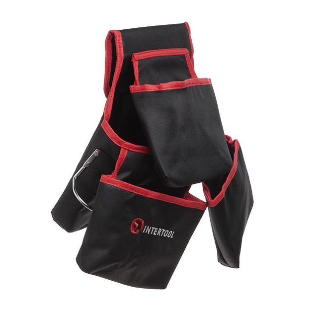 Сумка поясная слесарно-строительная 4 кармана, INTERTOOL SP-1031, фото , изображение 2 | SNABZHENIE.com.ua Сумка поясная слесарно-строительная 4 кармана, INTERTOOL SP-1031, фото , изображение 2 | SNABZHENIE.com.ua